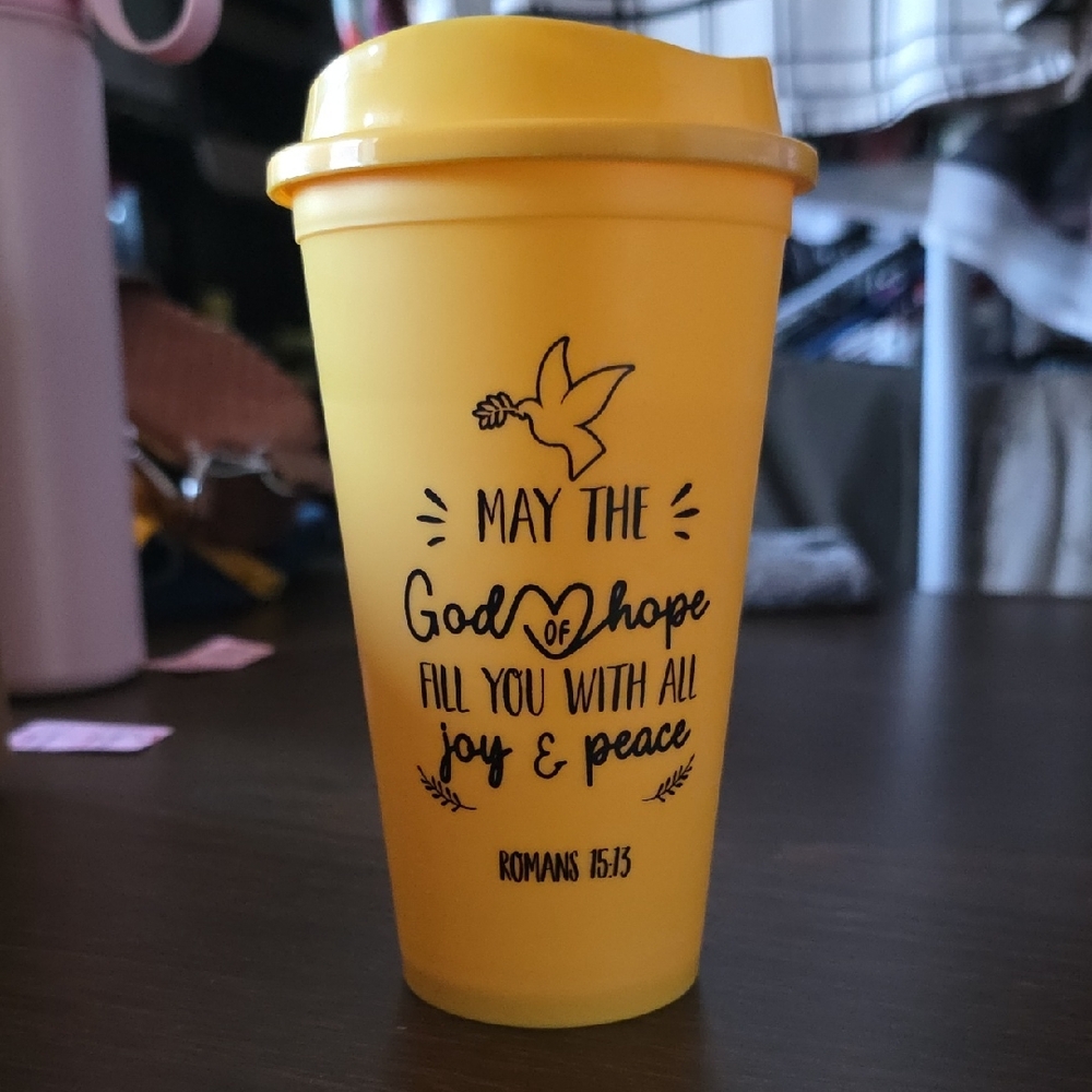 Yellow Inspirational Tumbler